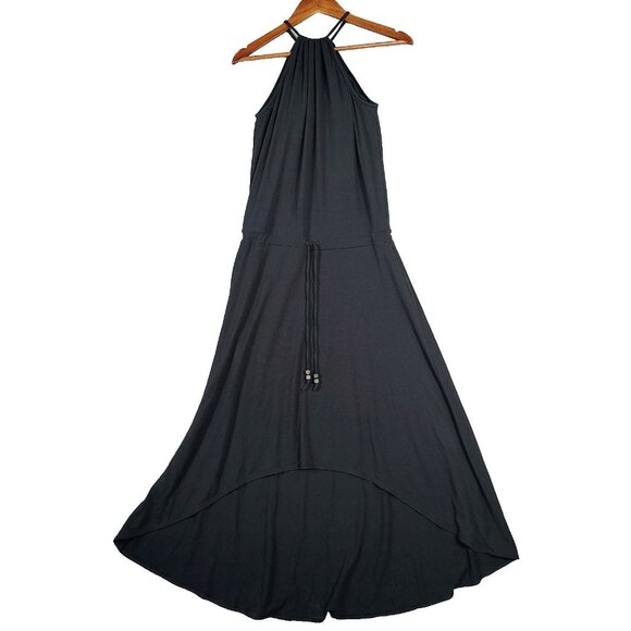 Athleta Dresses & Skirts - Athleta Malti Patio Maxi Dress Women's XS Black Halter Neck Sleeveless High-Low